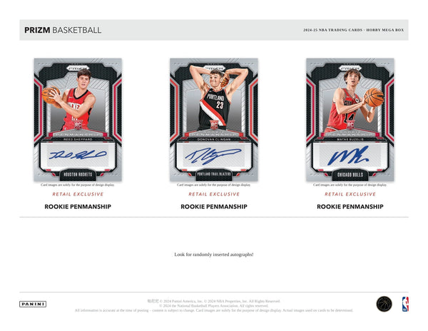 Panini Prizm 2024-25 Basketball Hobby Mega Box - NBA Trading Cards