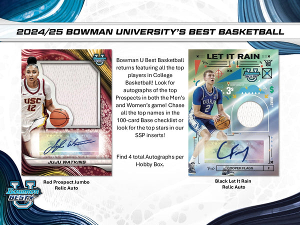 Bowman Best University Basketball Hobby Box 2024-25