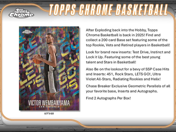Topps Chrome Basketball 2024-25 Breakers Delight Box