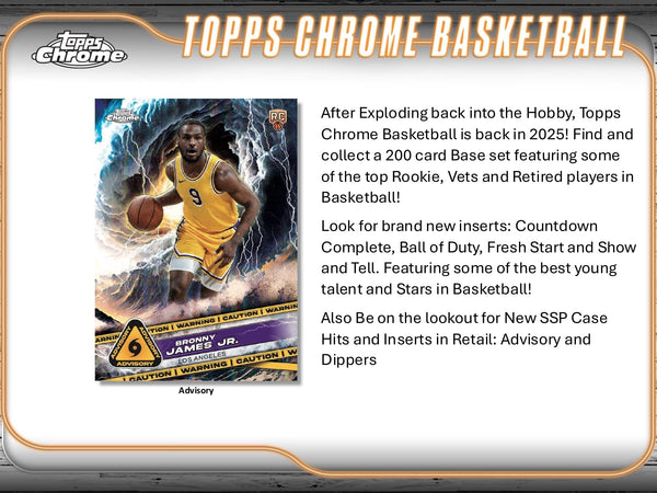 Topps Chrome 2024-25 Basketball Mega Box